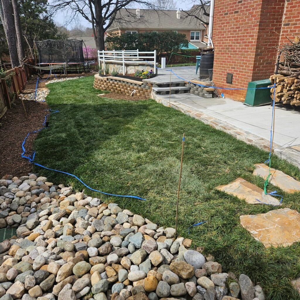 Residential landscaping project by TRI Reyes Landscaping